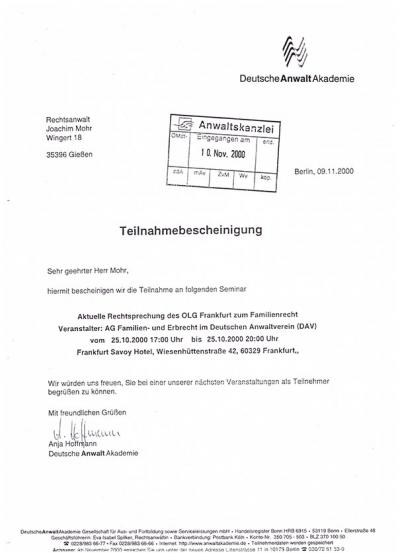 Aktuelle Rechtsprechung OLG Frankfurt zum Familienrecht