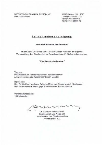 Familienrecht - Prozesstaktik - Korrekte Anwaltsvergütung