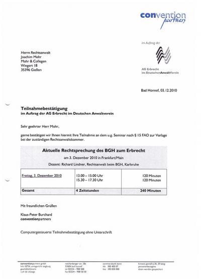 Rechtsprechung des BGH zum Erbrecht