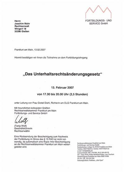 Unterhaltsrechtsänderungsgesetz