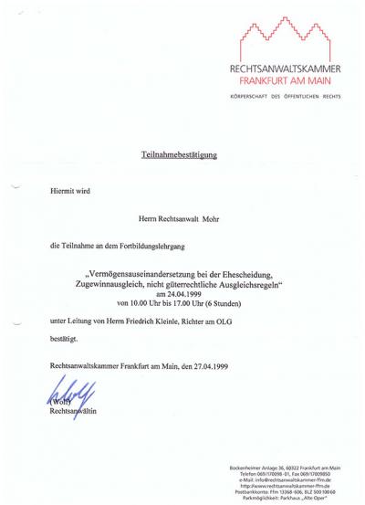 Vermögensauseinandersetzung, Zugewinnausgleich bei der Ehescheidung